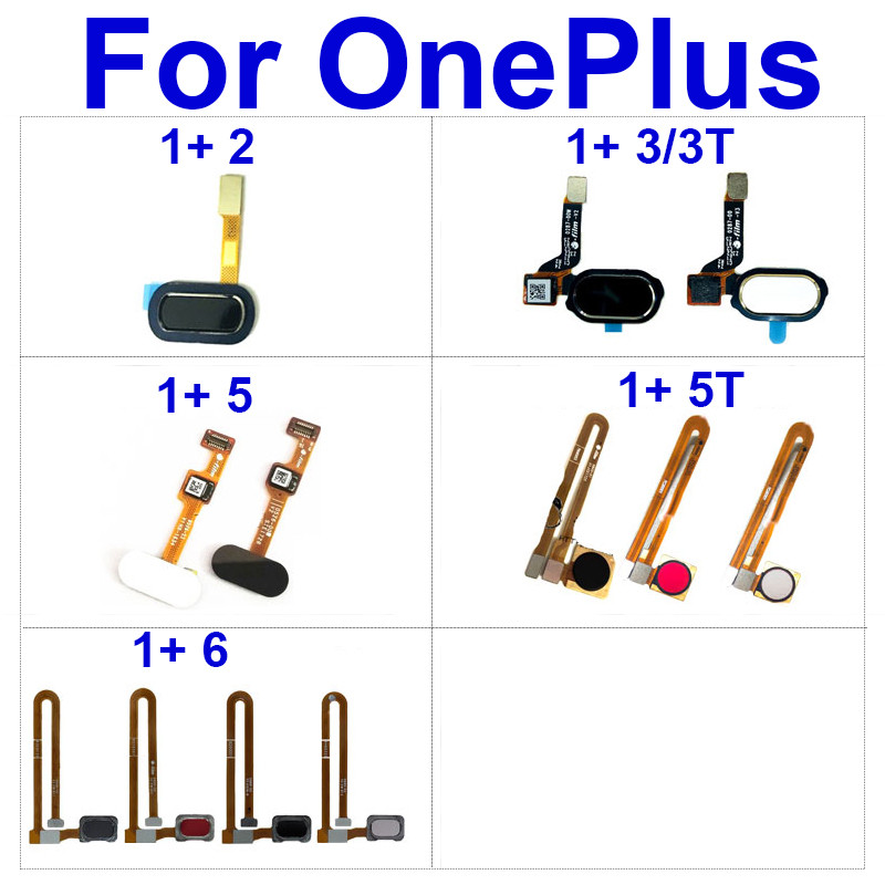 

Sensor sidik jari tombol rumah kabel fleksibel untuk oneplus 1 2 3 3t 5 5t 6 menu sentuh tombol kemb
