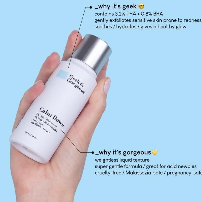 Geek & Gorgeous Calm Down (4% Pha + Bha) Serum 30 Ml - Calm Down