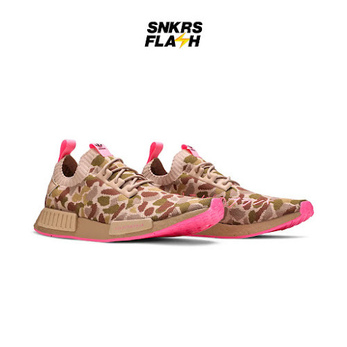 ADIDAS Nmd R1 Primeknit Duck Camo Pink Sepatu Sneakers Pria - G57940 - Size 42