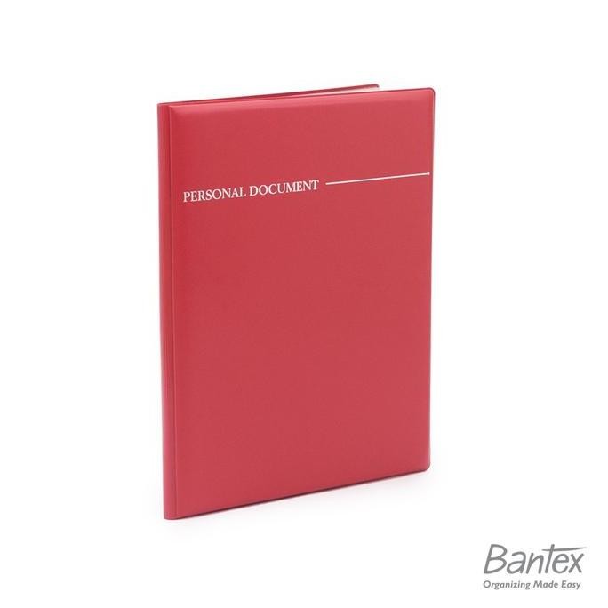 

Bantex Premium Clear Holder / Display Book / Personal Document Keeper / Map File Dokumen Hard Cover Kulit Leather 20 Pocket Red 3153 09 MM