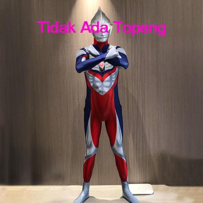 Kostum Anak-anak Dewasa Kostum Pakaian Ultraman Diga Kostum Dewasa Anak-anak Kostum Cosplay Hallowee