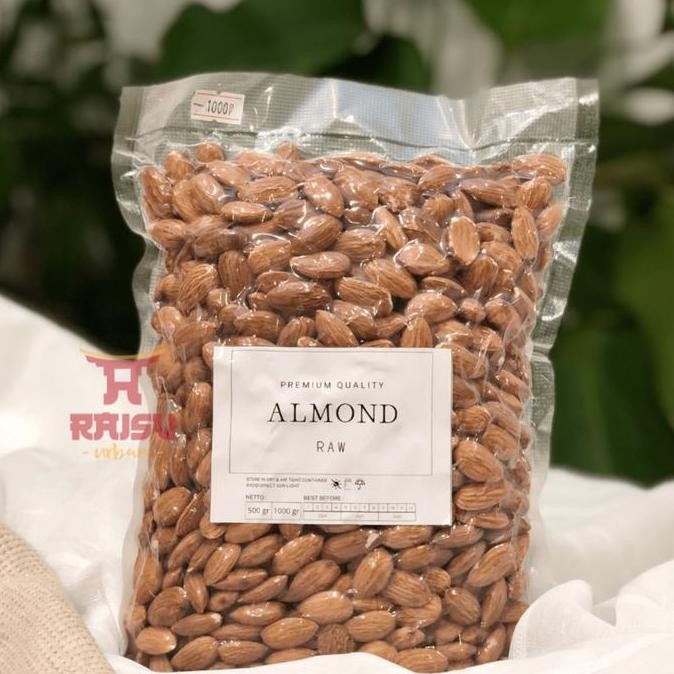 

Terlaris KACANG ALMOND MENTAH 1 KG RAW ALMOND NATURAL (GRADE SUPER A) Best seller