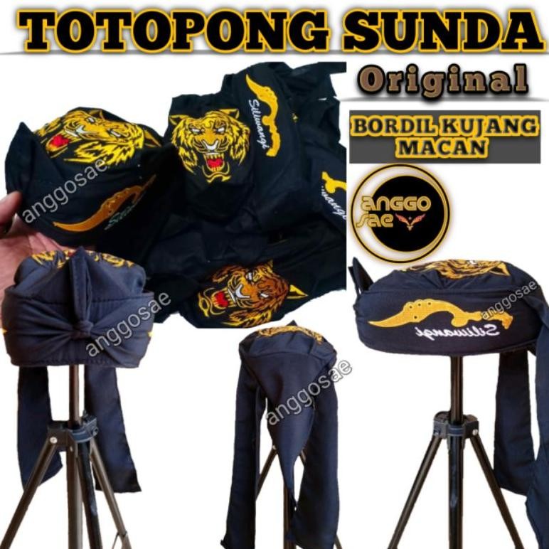 Totopong Sunda Pria Dewasa Bordir / Polos Original Bendo Sunda