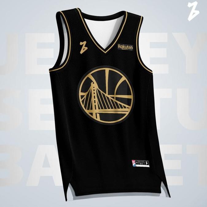 Sale Stephen Curry Golden State Gsw Warriors #30 Hitam Gold Jersey Basket