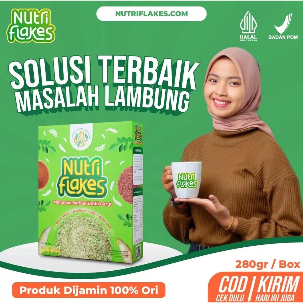 

NUTRIFLAKES ASAM LAMBUNG ORI / NUTRIFLEKS / NUTRIFLEX / SEREAL UMBI GARUT OBAT MAAG OFFICIAL STORE