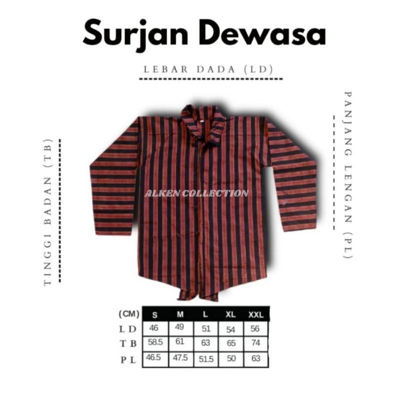 Ready Siap Kirim Baju Adat Jawa Lurik Dewasa Pria Baju Lurik Adat Jawa Dewasa Wanita Kutubaru Wanita