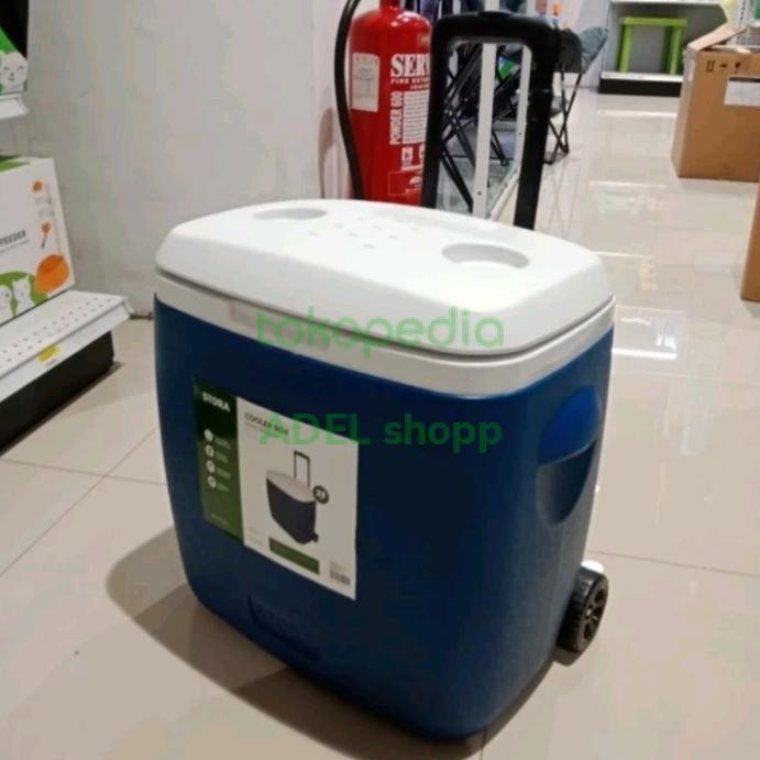 Box Ikan Igloo Cooler Box Latitude Roller Dengan Gagang & Roda 56L Original Dan Terpercaya