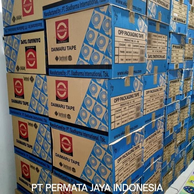 

Lakban Bening Daimaru / Lakban Coklat Daimaru / Lakban Daimaru / 48Mm X 90 Yard / 1 Dus Co