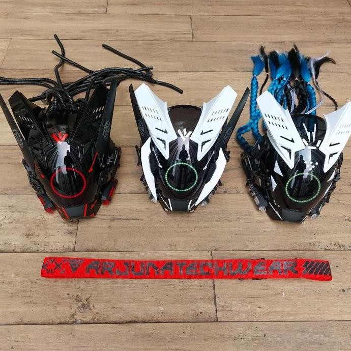 Cyberpunk Mask V6 LED berbagai varian