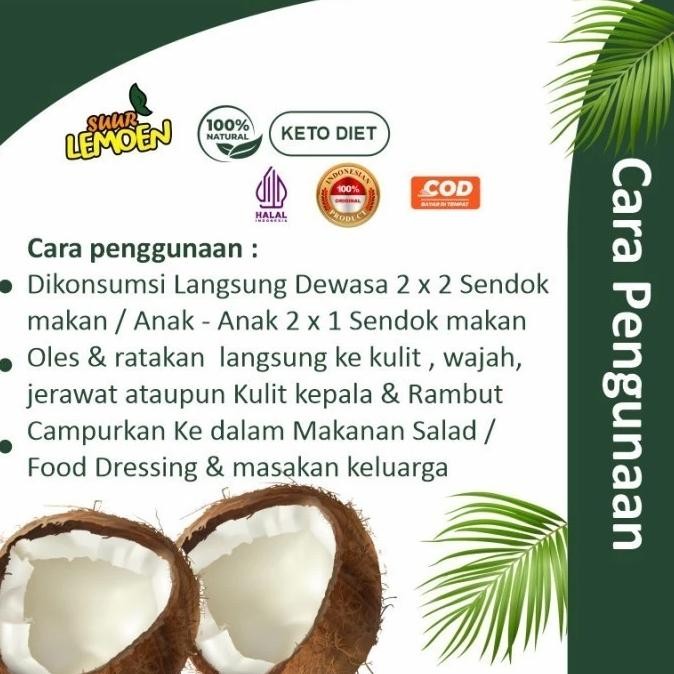 

Suur Lemoen - Extra Virgin Coconut Oil 500ml - Minyak Kelapa Murni VCO 5O0 ML organik BY Suur Lemoen ID RB10
