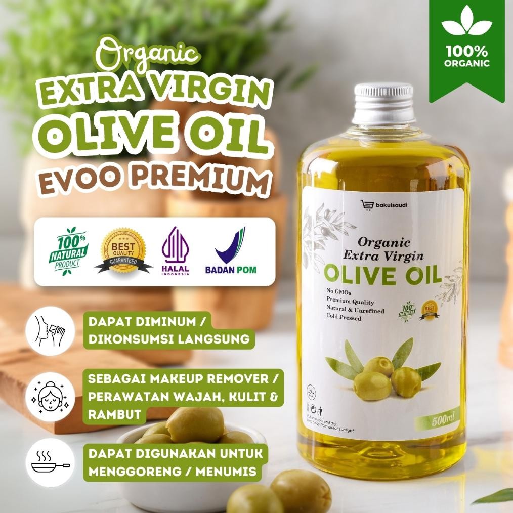 

Organic Extra Virgin OOil Pure 100% EVOO Minyak Zaitun Extra Virgin Murni 100ml RB10