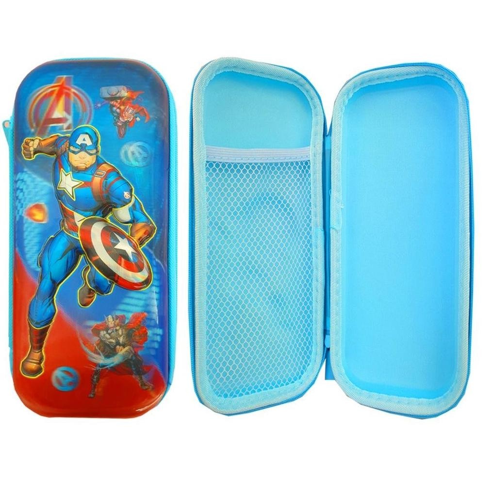 

Tempat Pensil 3D Glossy Karakter Kotak Pen Pena Bulpoint Gambar Kartun Unicorn Spiderman Astronot Space Princess Ariel Mermaid Capten America Double Resleting Kain Plastik Baru