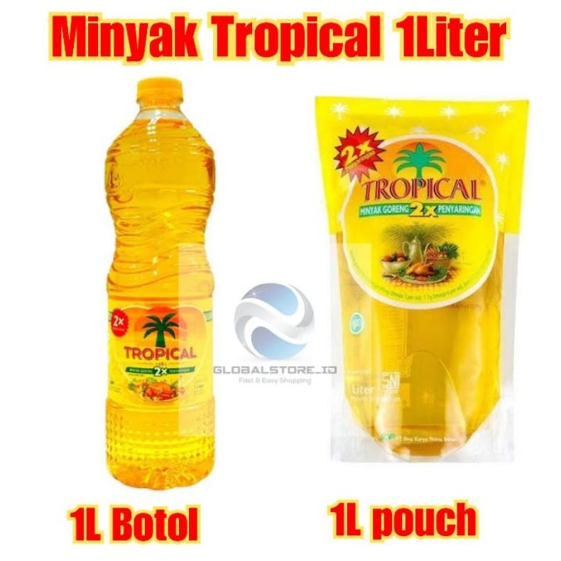 

Minyak Goreng Tropical 1 Liter Botol/Pouch Refill RB10