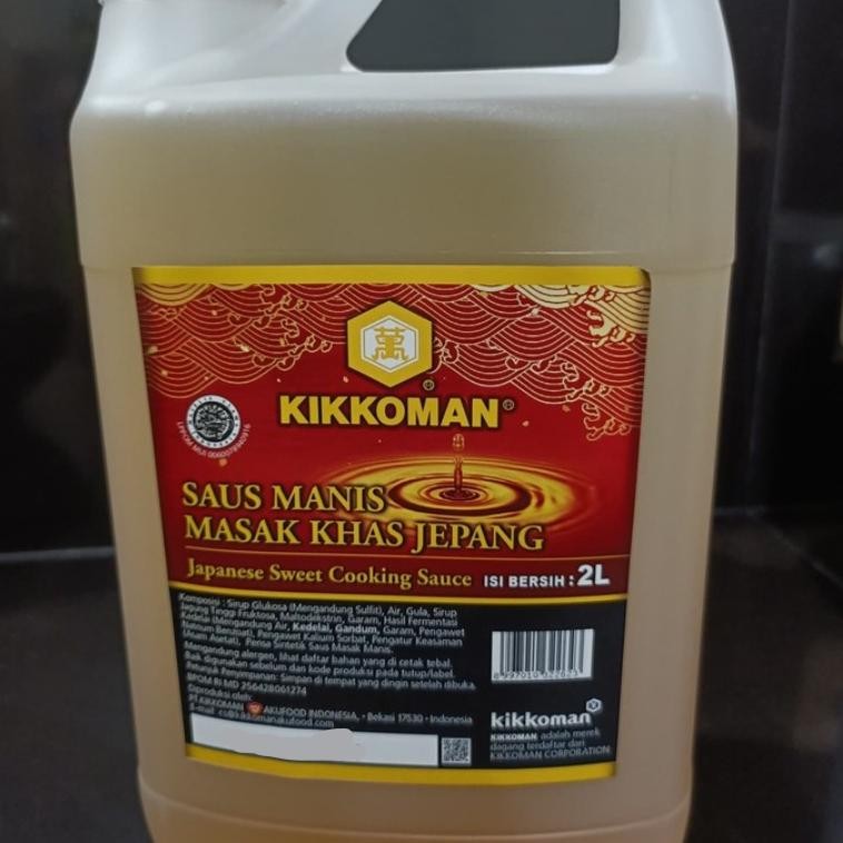 

Kikkoman Mirin 2 Lt Saus Manis Khas Kemasan Jerigen Halal KIKOMAN Cooking Sauce KOKIMAN RB10