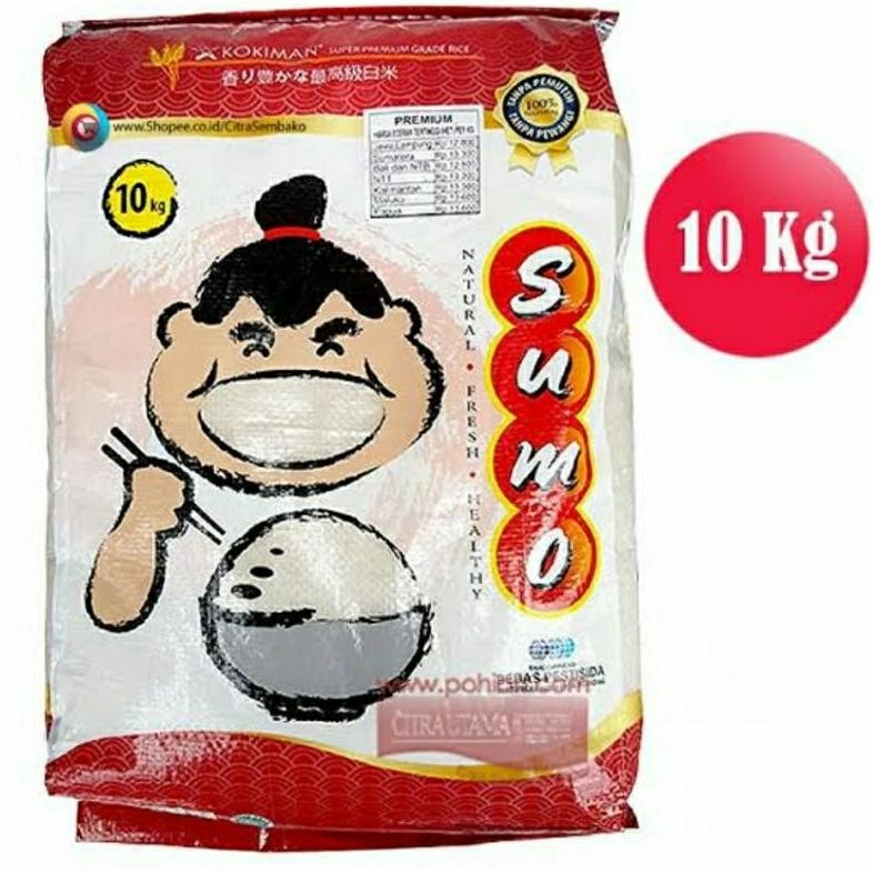 

Beras | SUMO FORTIFIKASI | Kemasan MERAH 10Kg RB10