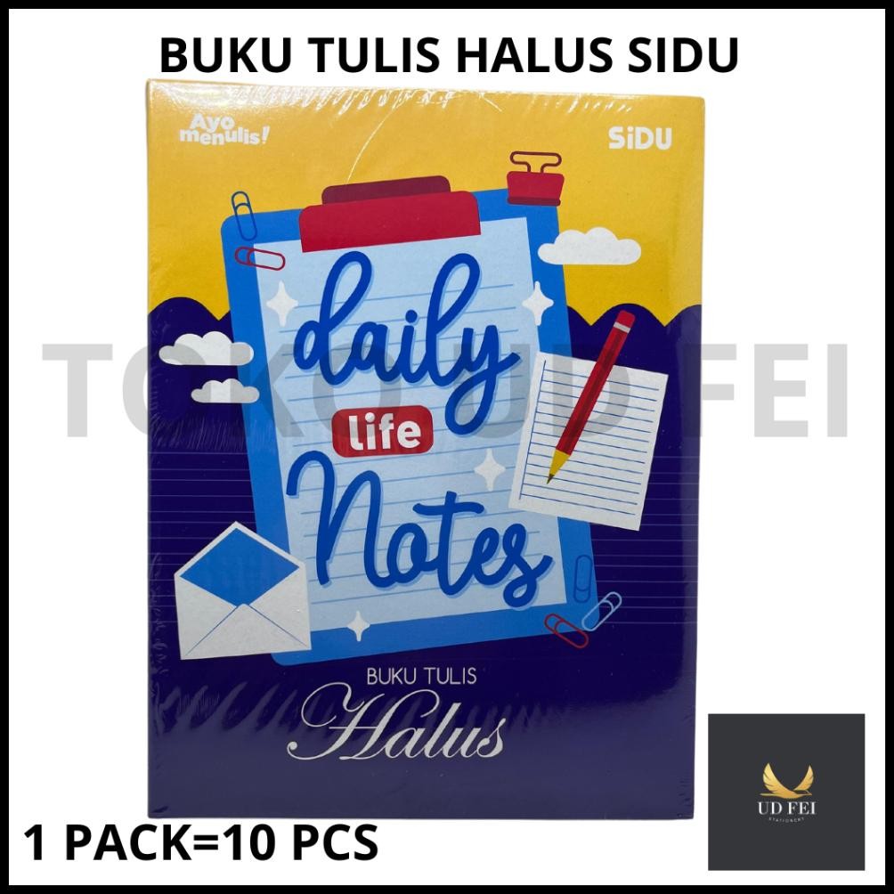 

(1 PACK=10 Buku) BUKU HALUS / Buku Tulis Halus Sidu 38/ Buku Halus / Buku Tulis Halus