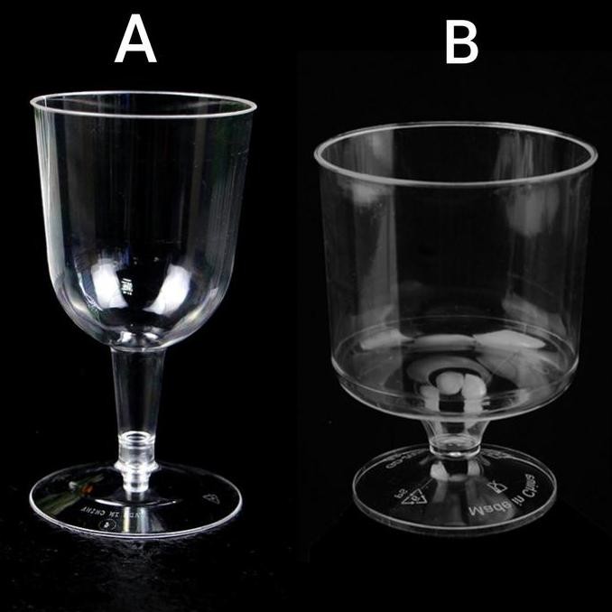 Gelas Wine Glass Plastik