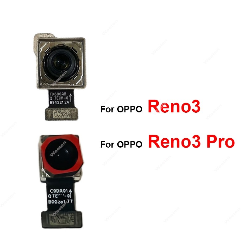 Kamera depan dan belakang untuk oppo reno3 pro reno 3 pro komponen perbaikan kabel fleksibel modul k