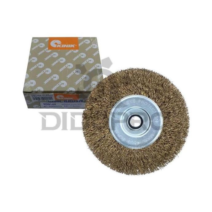 NEW Wire Brush 4" kinik Sikat Kawat Baja Bulat