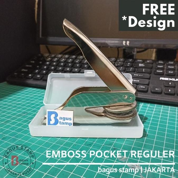 

Stempel Emboss POCKET dan Plat Emboss Timbul TIDAK BERWARNA Embosser stamp