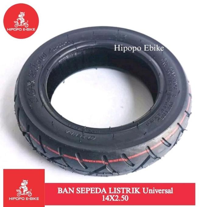 . Ban Sepeda Listrik 14x2.50 Universal Ban tubles Uwinfly Exotic Goda
