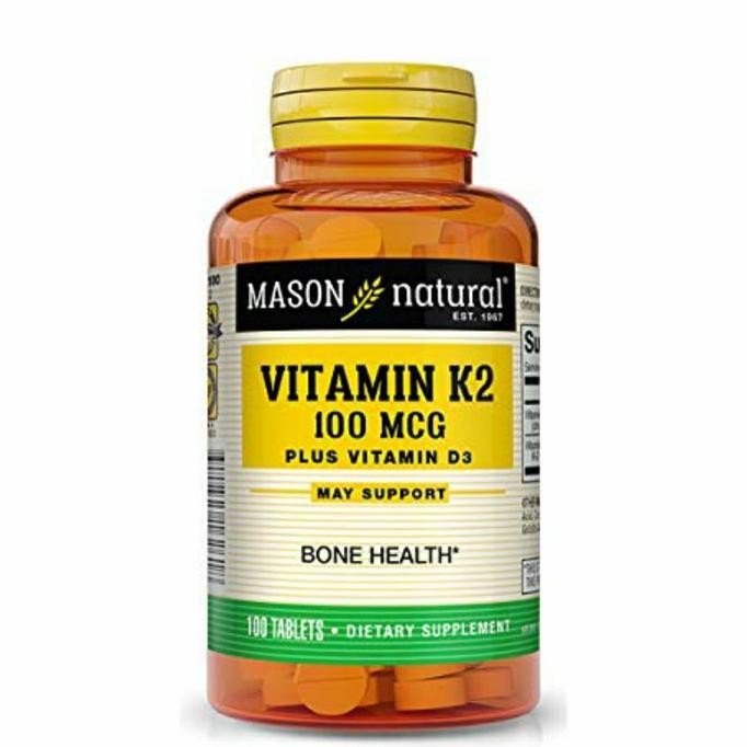 Mason Vitamin K2 Vit K2 Vitamin K Vit K Vitamin D3 D Vit D3 D 100 Tab Original Produk