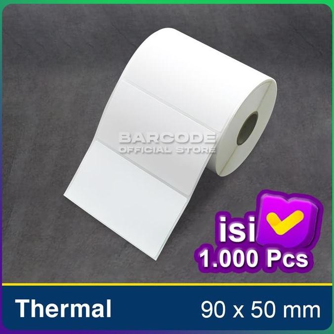 

Label Stiker Bare 90x50 mm 90 x 50 Kertas Thermal 90x50mm isi 1000
