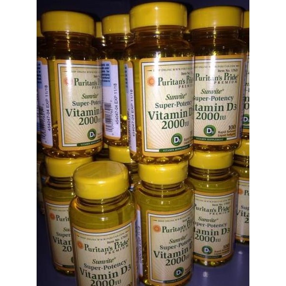 Puritan'S Puritan Pride D3 Vit D3 Vitamin D3 2000 Iu 100 Sg Original Produk
