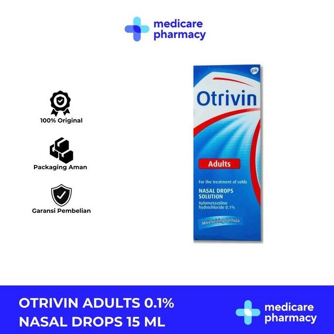 TERLARIS - Otrivin 0.1% Adult Nasal Drops 15 ml