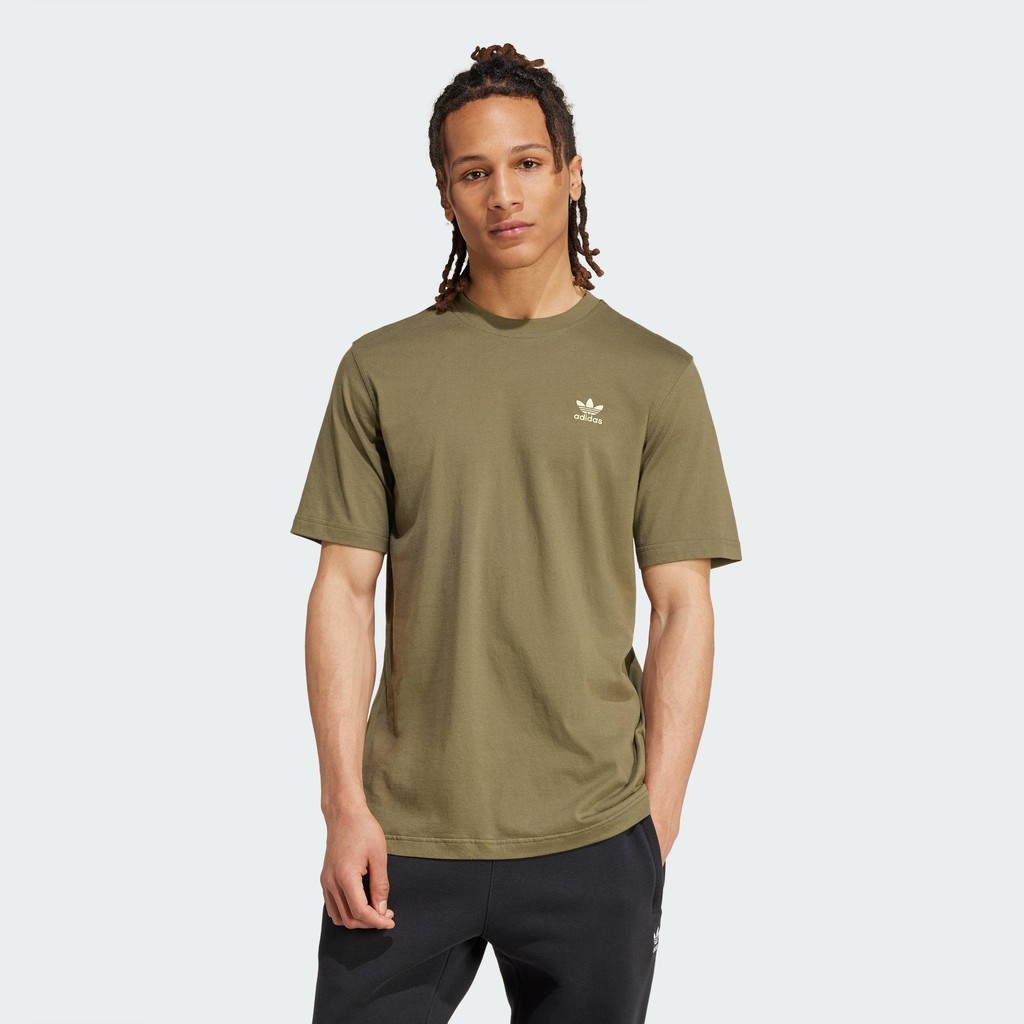 adidas Lifestyle Trefoil Essentials Tee Men Green IZ2105