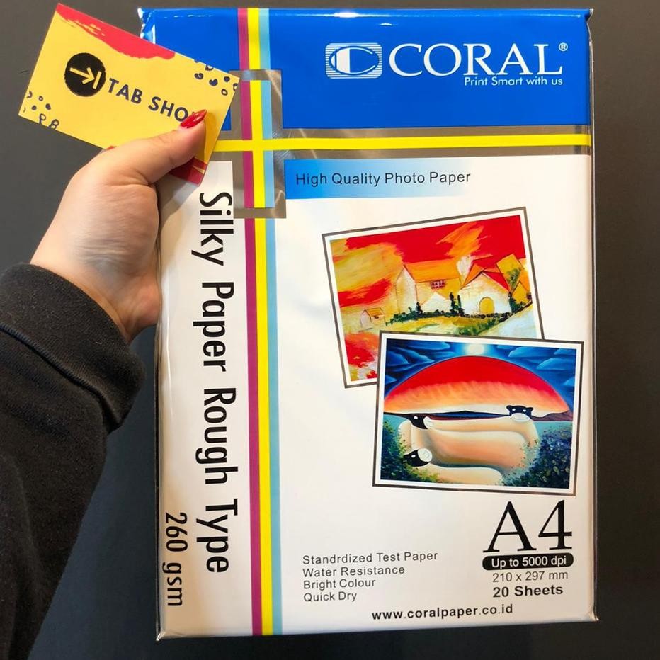 

Tab Coral Silky R Rough Type A4 260 Gsm 20 Sheets Kertas Tekstur Kulit Jeruk Resin