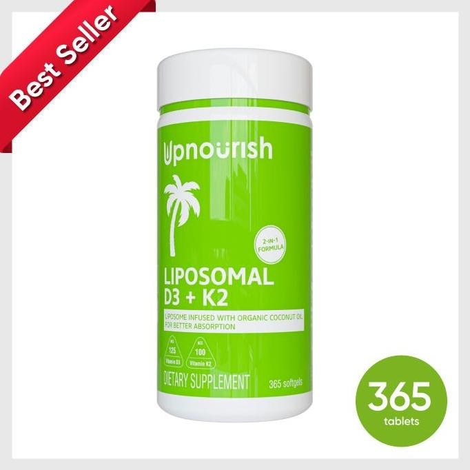 Upnourish Liposomal d3 k2 5000iu | Bestseller| 365 softgels