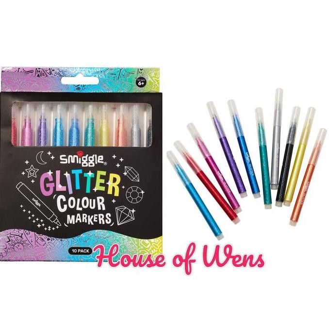 

SMIGGLE GLITTER MARKER PACK X10 - SPIDOL GLITER SMIGGLE
