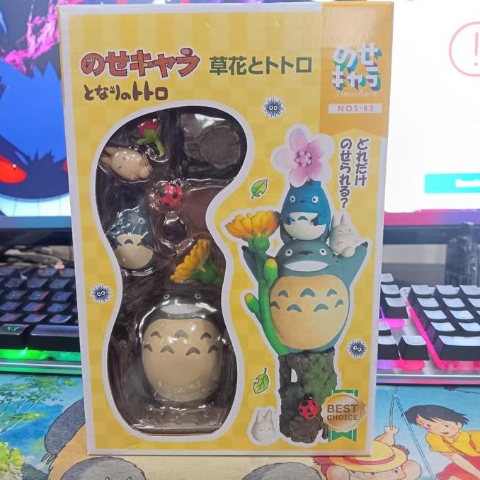 Action Figure Studio Ghibli My Neighbor Totoro Flowers Nosechara Box [terbaik]