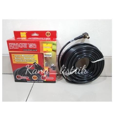 Kabel Antena Tv Kitani 5C + Jack 20 Meter / Kabel Tv Kitani 20Meter