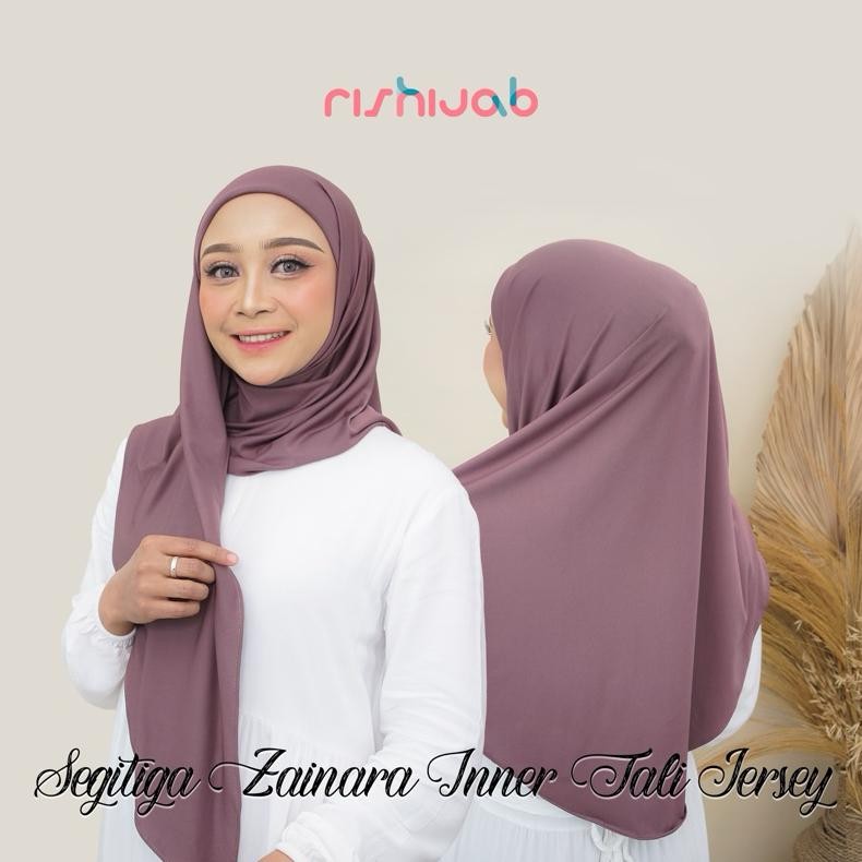 RIS HIJAB - SEGITIGA ZAINARA Segitiga Instan Inner Jersey Tali Daily Hijab RB11