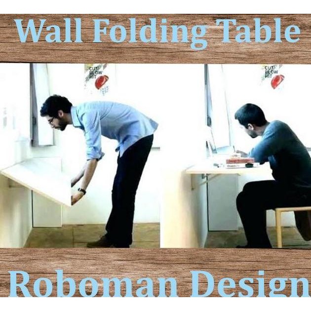 Meja Lipat Dinding 100X50 Meja Setrika Meja Komputer Meja Kerja Makan