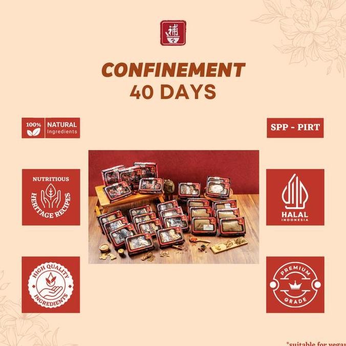 Ciakpo Confinement Set 40 Days + Herbal Bath