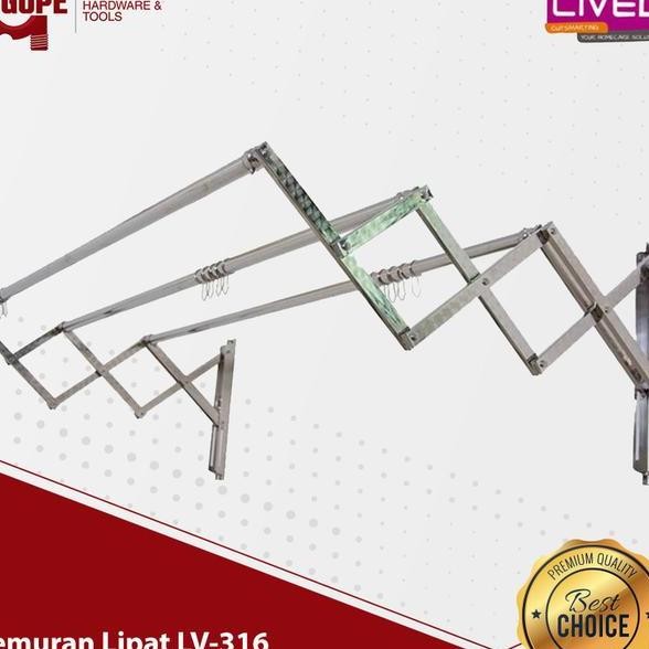 O 316 Jemuran Dinding Lipat 1.5 Meter