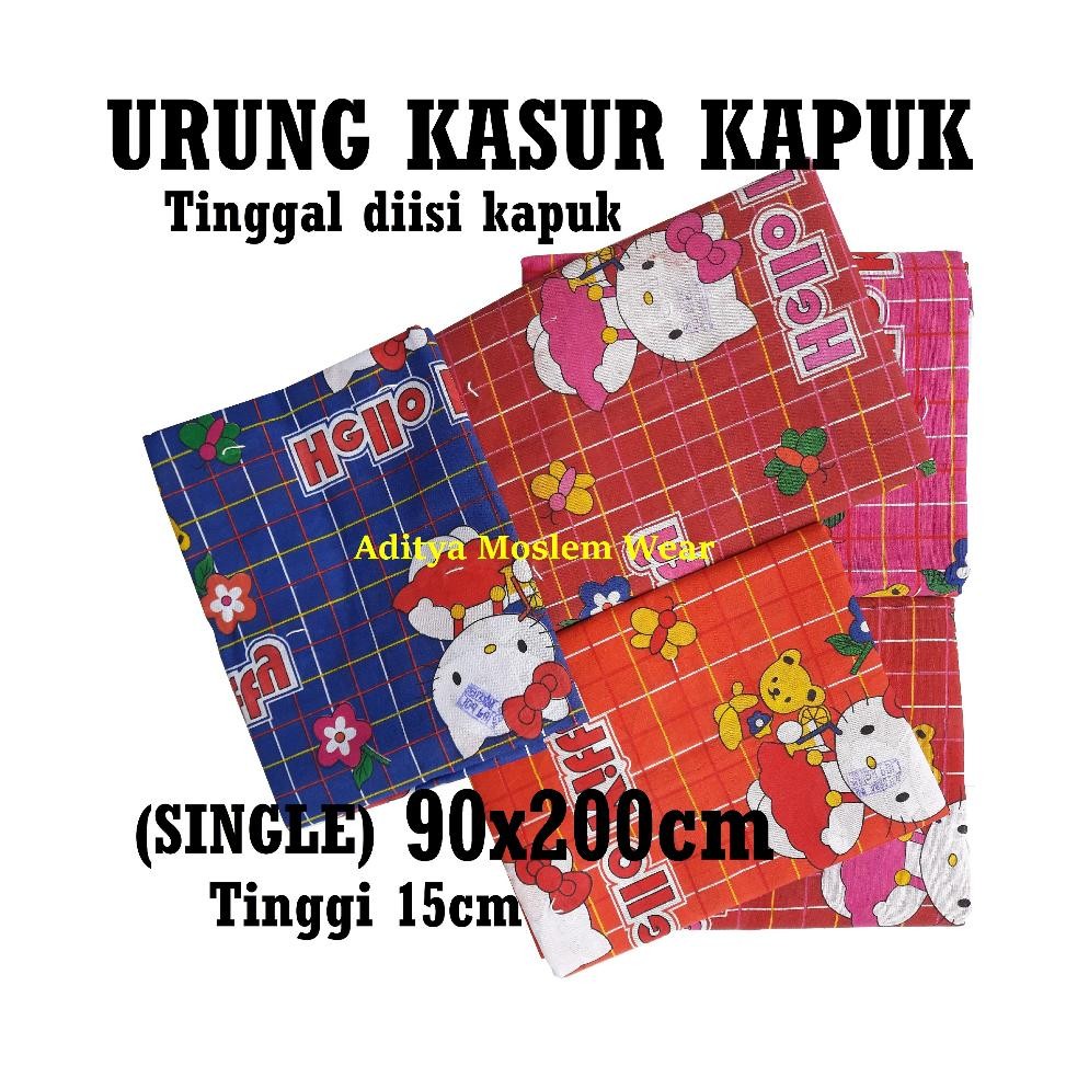 URUNG KASUR KAPUK NO 1 SINGLE UKURAN 90X200 / SARUNG KASUR ISI KAPUK KULIT KASUR KAPUK KATUN