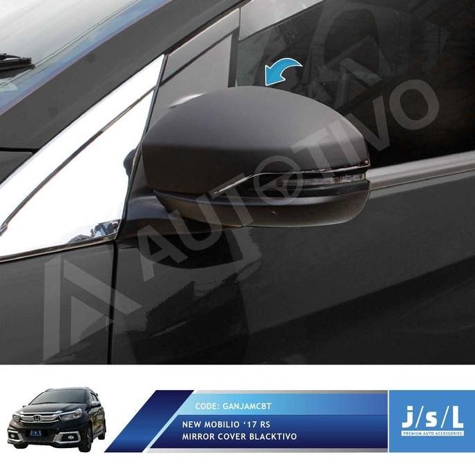 * Mobilio 2017 Cover Kaca Spion/Mirror Cover Blacktivo/Aksesoris Mobilio