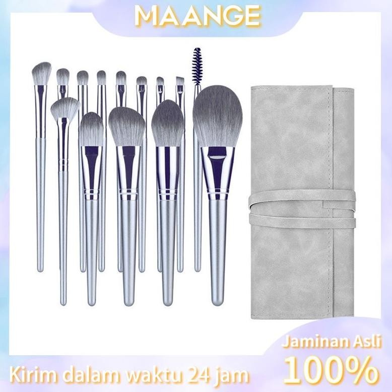 

baru maange kuas makeup 14pcs tas kuas + brush foundation, kontur, bedak 1414