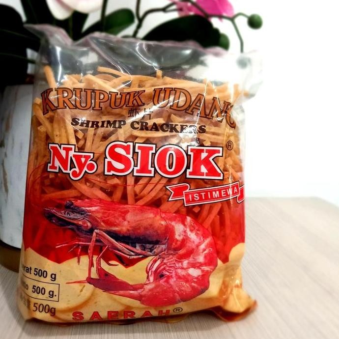 

Kerupuk/ Krupuk Udang Stik Ny SIOK 500gr pins snack Makanan Food Pedas Keripik GMM