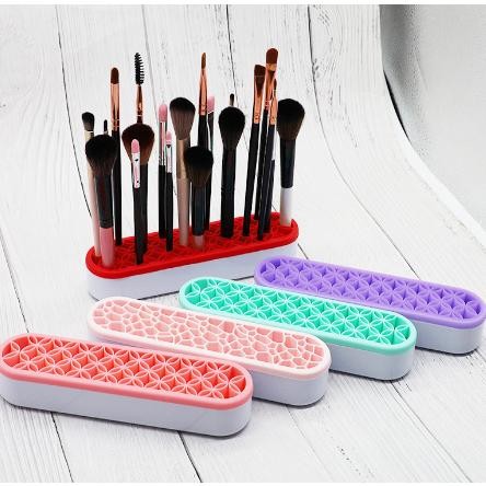 

baru rak organizer kuas makeup acrylic putar multifungsi tempat kuas kosmetik & alat tulis
