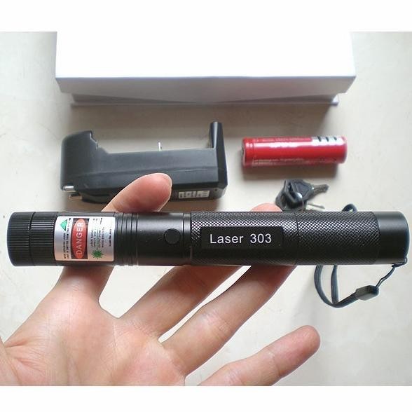 [ Cs ] Laser Jarak Jauh 10 Km Hijau Pointer Presentasi Senter Leser 303 RB11