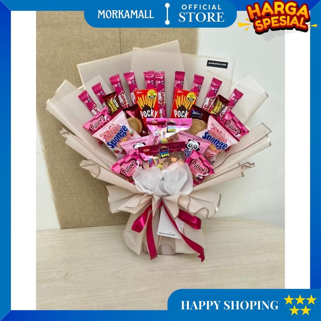 

Buket Snack Wisuda Dengan Snack Yang Bermacam Macam Promo Puncak