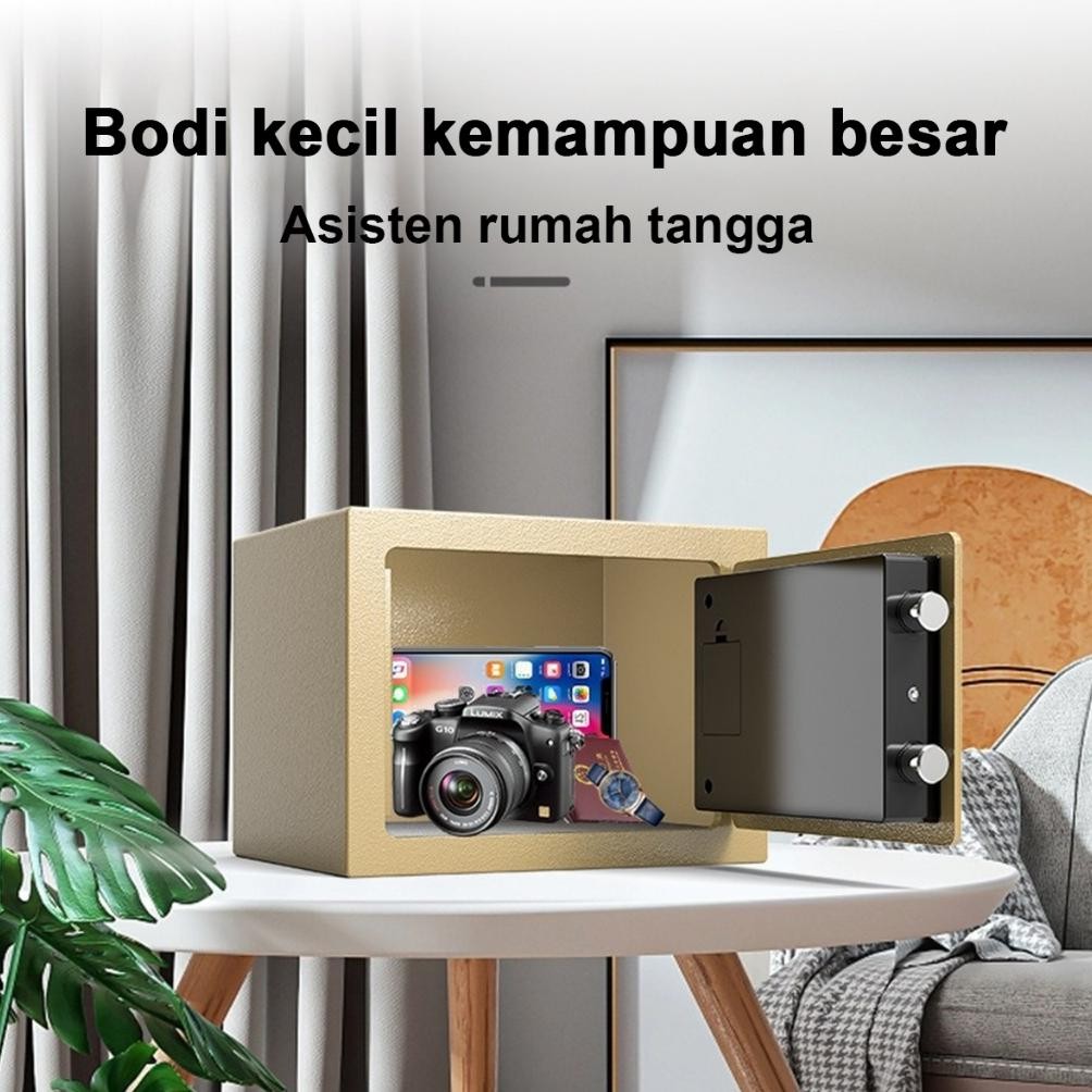 Cod JT Kotak Uang Brankas Mini Brankas Mini Brankas Uang Brankas Besi Brankas Tahan Api Kualitas Ter