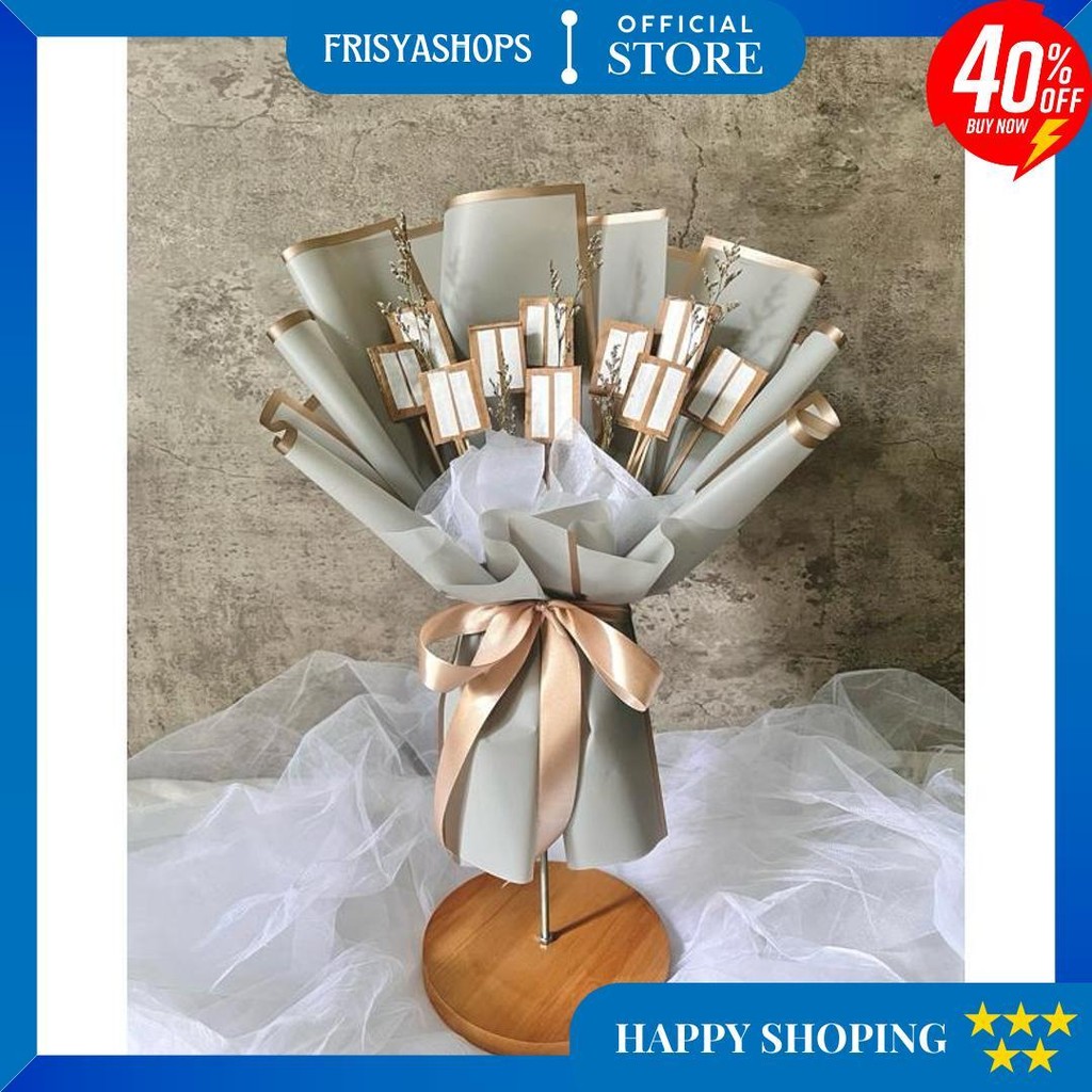 

[Kb Snack] Kerangka Snack Bouquet Buket | Buket Snack Kosongan | Buket Wisuda | Buket Bunga Artificial Termurah