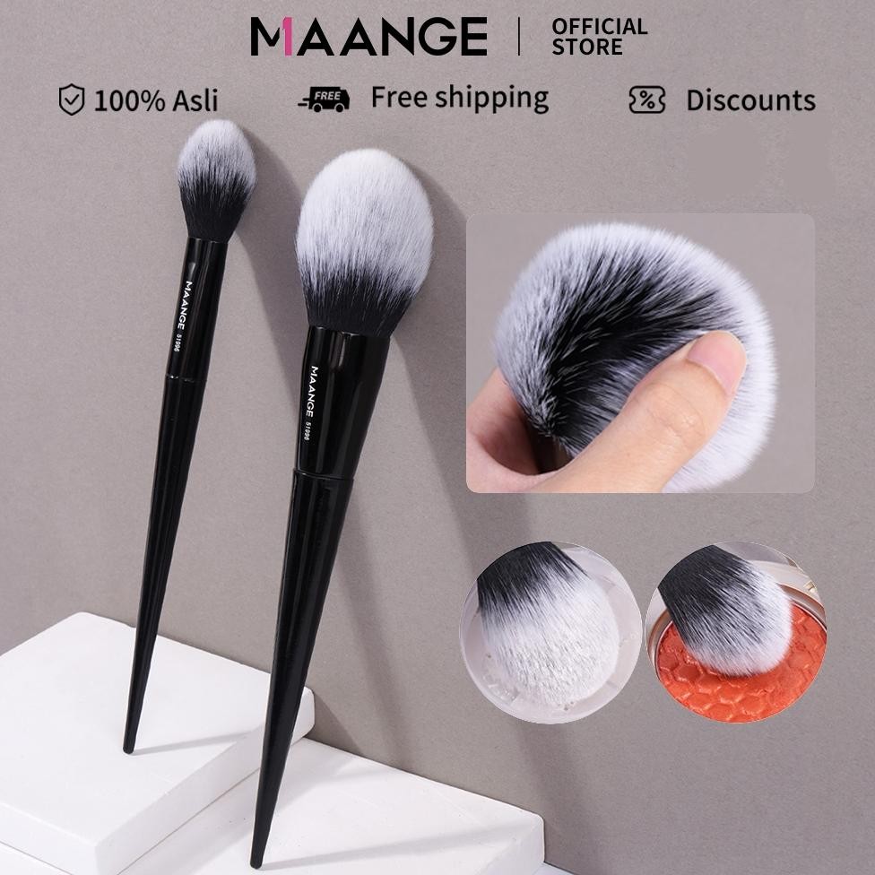 

baru maange 2pcs kuas rias multifungsi 51996 - kuas bedak & blush on premium