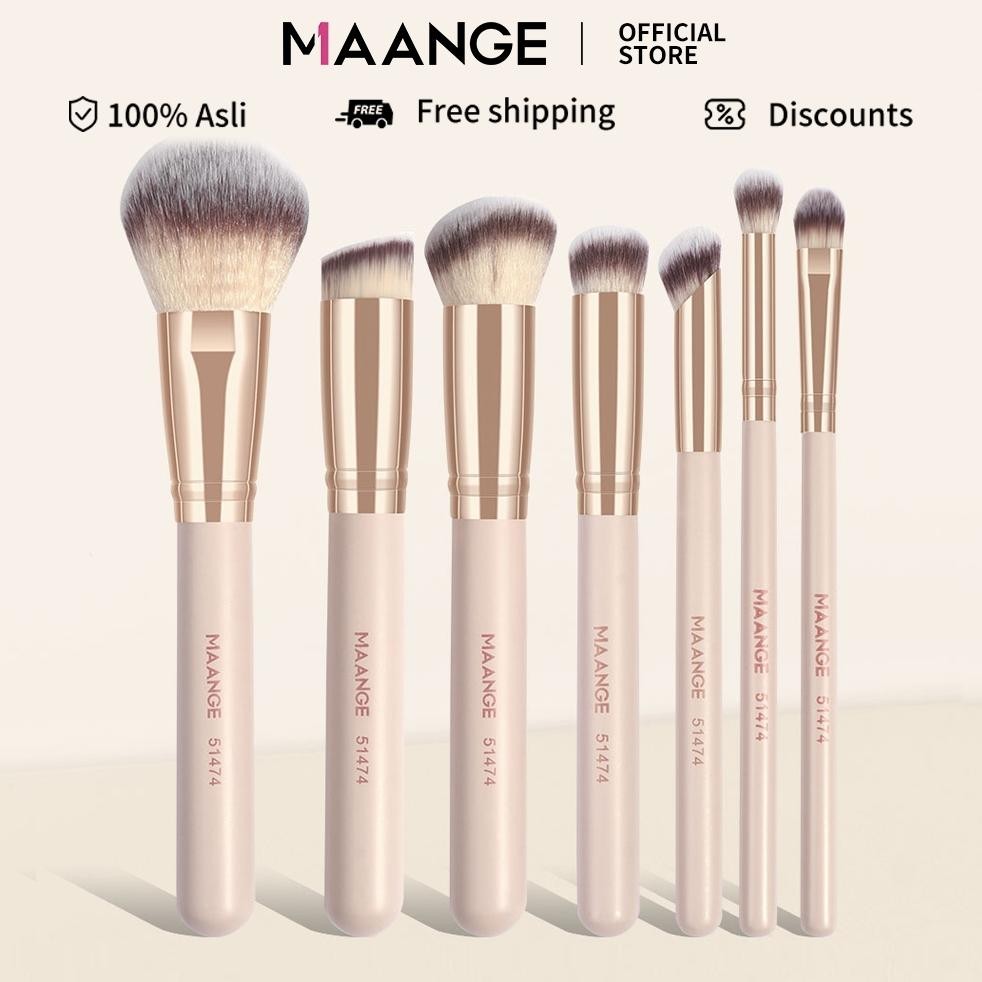 

baru maange 7pcs kuas makeup wajah 51474 - set bedak concealer kontur premium